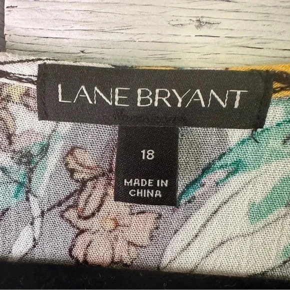 Lane Bryant sleepless, top floral, bohemian casual gathered plus size 18 - Picture 3 of 9